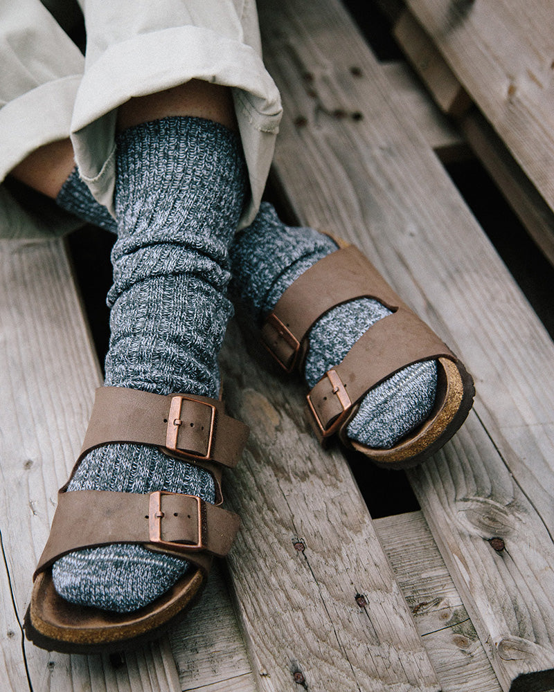 The Huison 100% Recycled Graphite Fleck Socks